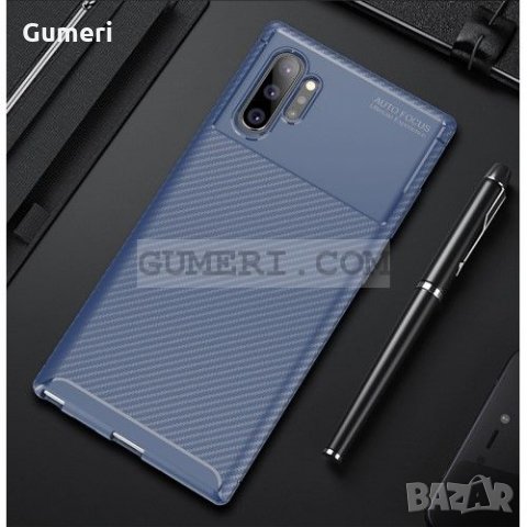 Samsung Galaxy Note 10 Plus Противоударен Силиконов Гръб - Карбон, снимка 10 - Калъфи, кейсове - 33948995
