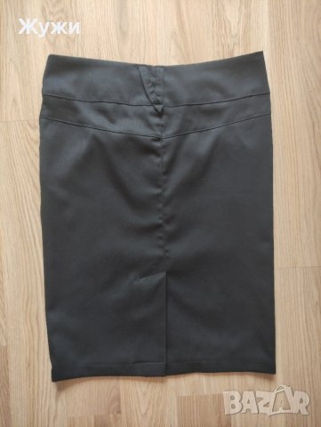 Елегантна дамска черна пола, размер S, снимка 5 - Поли - 41825295