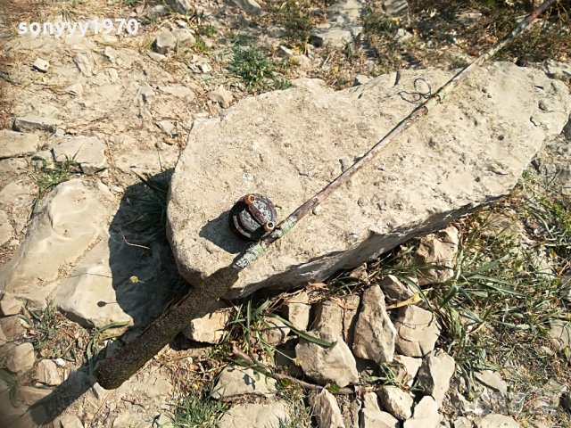 стара въдица с макара-антик 2408210956, снимка 5 - Антикварни и старинни предмети - 33904327