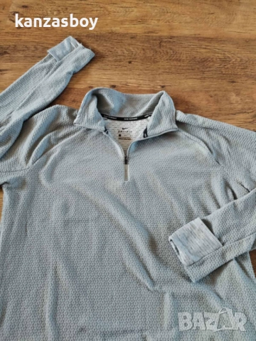 Nike Womens 1/2 Zip Running Top - дамска термо блуза Л, снимка 4 - Блузи с дълъг ръкав и пуловери - 51955372