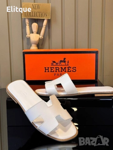 Дамски кожени чехли Hermes 