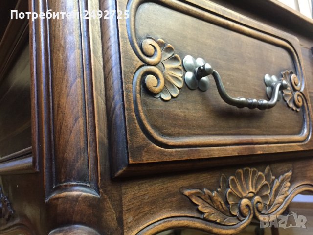 Бюро, писалище, барок, изцяло от дърво антикварно, снимка 3 - Бюра - 42260985