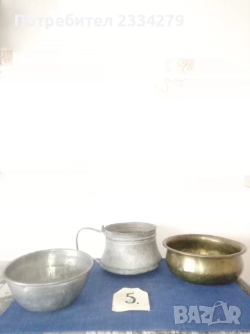 Менчета,бакърчета-котлета,,сватбарски и коледарски" калайдисани., снимка 13 - Антикварни и старинни предмети - 38272015