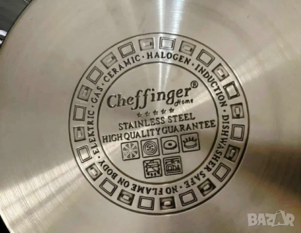 Комплект от 6 броя висококачествени съдове за готвене Cheffinger, снимка 2 - Други стоки за дома - 51922313
