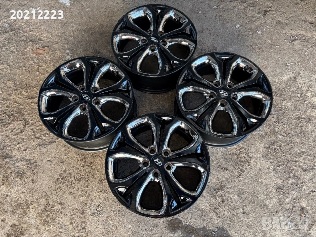 4 броя алуминиеви джанти за Hyundai IX35, KONA,IONIQ,Elantra,TUCSON 17, снимка 6 - Гуми и джанти - 53165020
