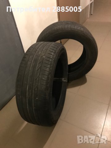 Продавам 2 бр летни гуми Bridgestone 225/55 R17 97H 