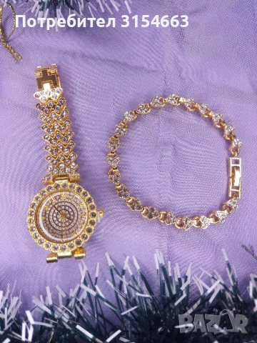 Дамски часовник с гривна , снимка 3 - Дамски - 52870113