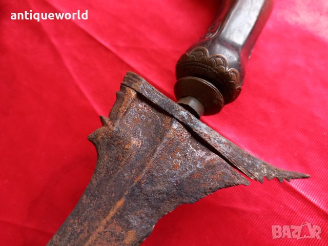 19 Век Старинна Кама КРИС , Керис , Дамаска Стомана, снимка 3 - Антикварни и старинни предмети - 44414408