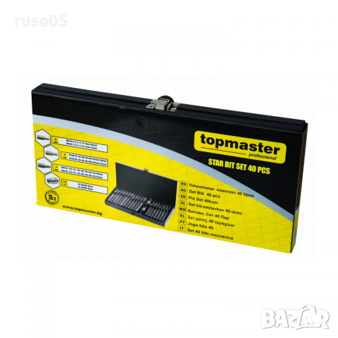 Комплект накрайници *topmaster - Torx 40 бр 1/2 "* нов, снимка 3 - Други инструменти - 36222256