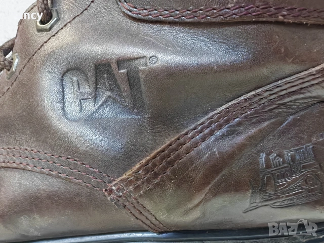 Мъжки кожени боти Caterpillar 45 номер , снимка 7 - Мъжки боти - 53335489