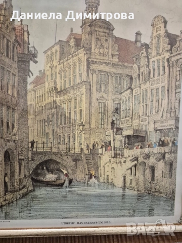 Две репродукции на красиви градски пейзажи, снимка 2 - Картини - 52466796