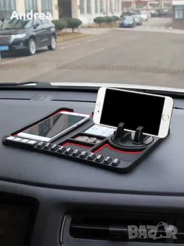 Противоплъзгаща се подложка - стойка за телефон за кола, снимка 2 - Аксесоари и консумативи - 49797859