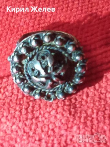 СТАРИНЕН СРЕБЪРЕН ФИЛИГРАНЕН АРТ ДЕКО ПРЪСТЕН АНГЛИЯ РЪЧНА МАЙСТОРСКА ИЗРАБОТКА - УНИКАТ РЕТРО 27538, снимка 6 - Антикварни и старинни предмети - 36827933