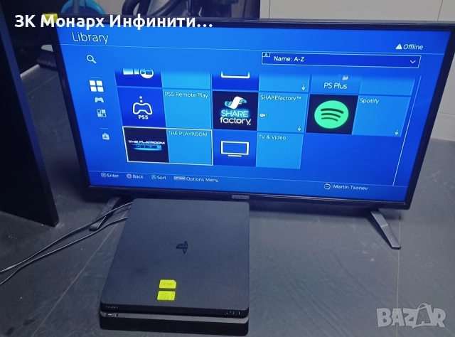 Sony Playstation 4 slim 500 Gb +3 джойстика , снимка 3 - PlayStation конзоли - 52894802