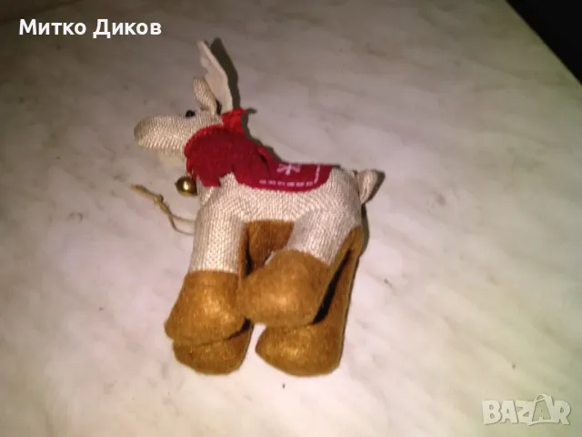 Еленче с камбанка от плат Н-160мм ново, снимка 3 - Декорация за дома - 50026027