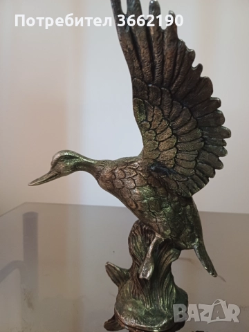 Бронзова патица, снимка 4 - Статуетки - 52516079