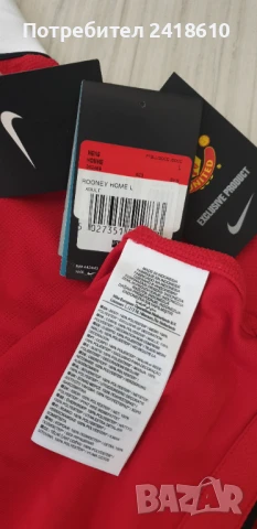 Nike Dri - Fit Man United Rooney # 10 Mens Size L НОВО! ОРИГИНАЛ! Мъжка Тениска!, снимка 17 - Тениски - 51179193