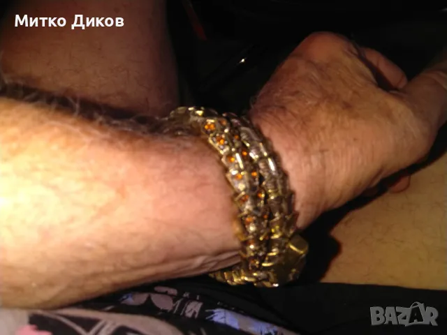 Гривна змия с камъчета, снимка 5 - Гривни - 47440897