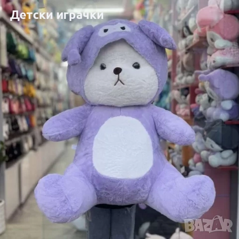 Голяма плюшена играчка Kuromi, Пикачу, плюшено Мече, 70см, снимка 5 - Плюшени играчки - 53170514