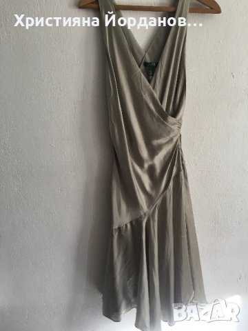 Копринена рокля Ralph Lauren , снимка 8 - Рокли - 51806107