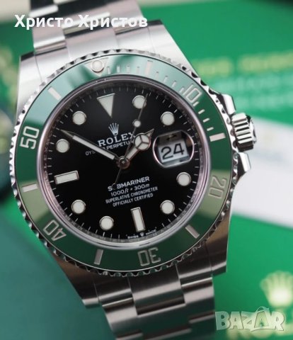 Мъжки луксозен часовник ROLEX SUBMARINER "STARBUCKS" 126610LV, снимка 8 - Мъжки - 41704973
