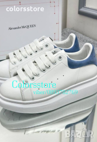 Бели кецове Alexander McQueen/Естествена кожа-Br36Y