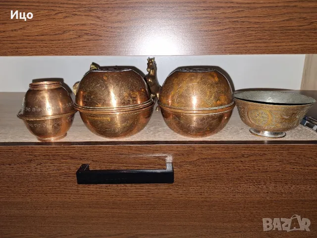 Медни тасове, снимка 6 - Антикварни и старинни предмети - 48786859