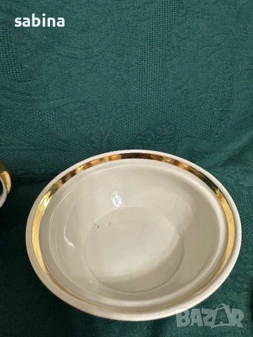 Съветски ръчно рисуван сервиз, Полонски завод, СССР, снимка 8 - Сервизи - 53218485