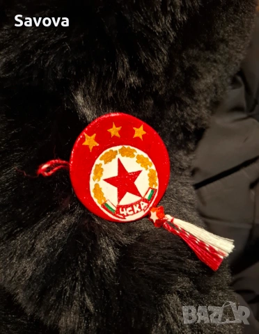 Мартеница/брошка ЦСКА, снимка 3 - Ръчно изработени сувенири - 53129331