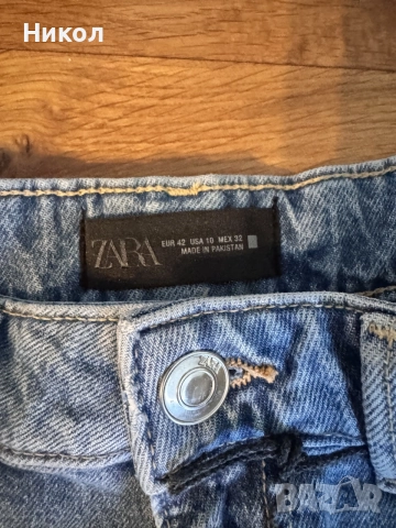 Къси дънкови панталони ZARA, снимка 4 - Къси панталони и бермуди - 55754563