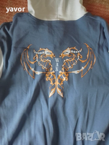 Тънка блуза с качулка, снимка 3 - Блузи - 53399563