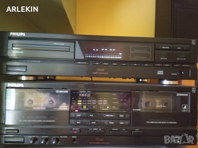 Двукасетачен Дек PHILIPS Филипс , снимка 3 - Аудиосистеми - 33938945