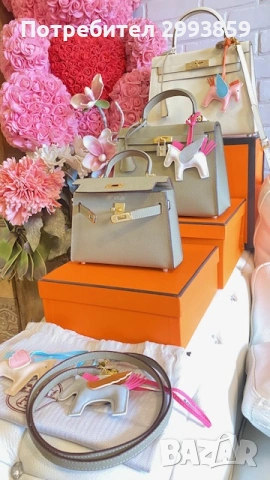 Чанта Кели*ЕРМЕС 25см*Hermes Kelly Mini*Epsom Leather Gold Hardware, снимка 3 - Чанти - 53644303