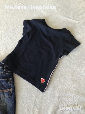 Дънки и тениска 6м, снимка 5 - Комплекти за бебе - 34100385