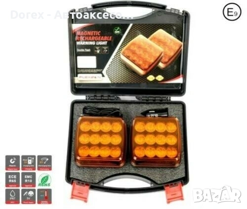 Безжична аварийна LED светлина 12-24V с магнит
