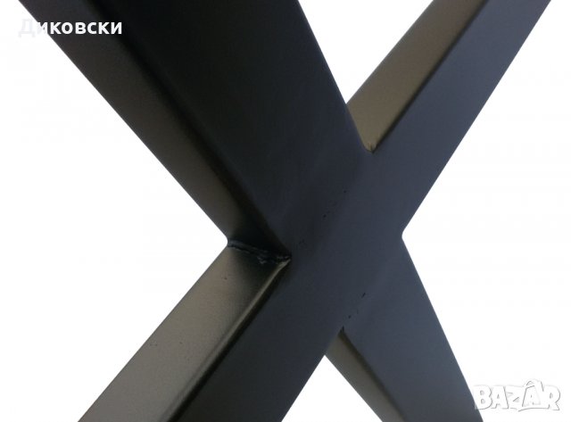 Поръчкови и стандартни! Метални крака за маса Х образни 2 бр. модел 002, снимка 6 - Маси - 34255354