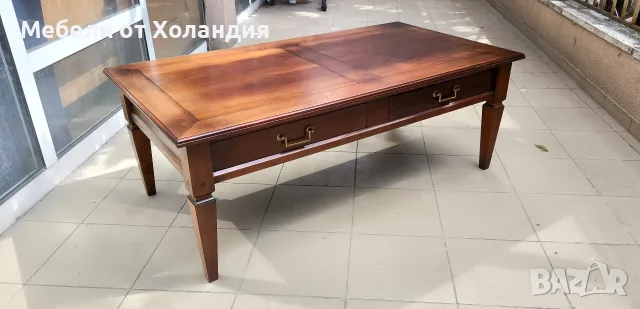 Холна маса от масив с чекмеджета, снимка 6 - Маси - 55976233
