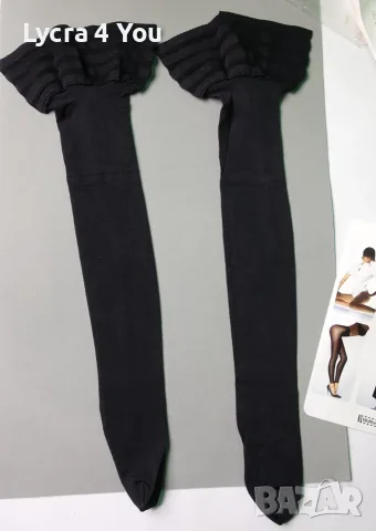 Wolford Velvet de Luxe 50 den Stay-Up нови луксозни силиконови чорапи, снимка 9 - Бельо - 56240415