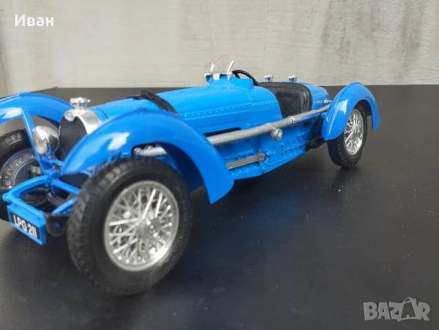 Метална количка Bugatti Type 59 1934 BBURAGO , снимка 3 - Колекции - 51062841