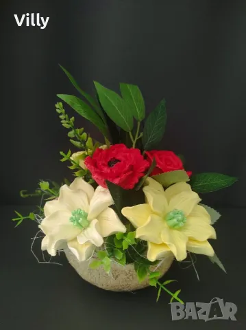 Букет от керамични цветя 