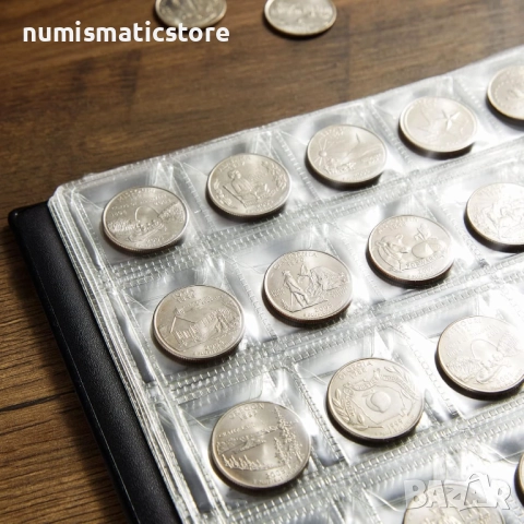 Класьор ELEGANT за 240 монети , пакет 50 броя, снимка 4 - Нумизматика и бонистика - 51525349