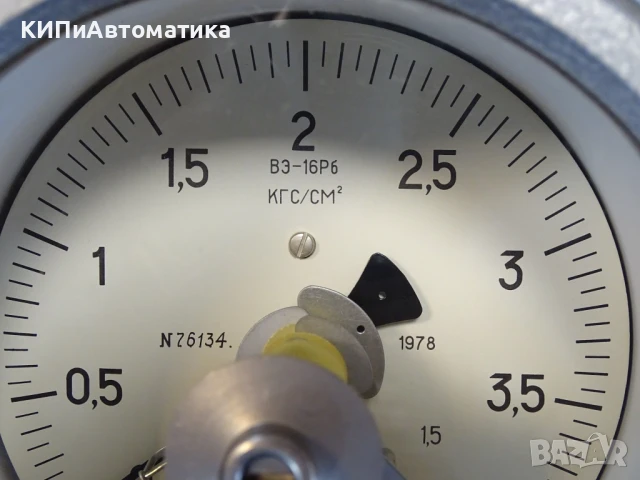 манометър електроконтактен защитен ВЭ-16Рб 0-4Bar 220V, снимка 4 - Резервни части за машини - 50505336