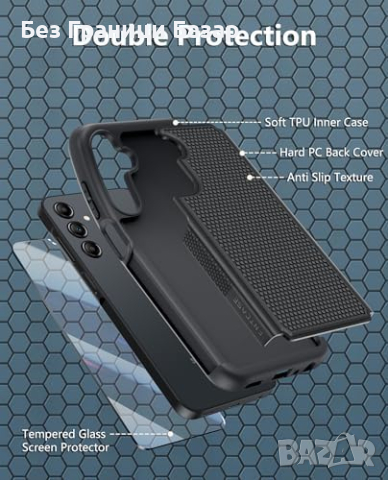 Нов Samsung A25 5G Хибриден Защитен Кейс - Устойчив и Елегантен, снимка 6 - Калъфи, кейсове - 44517534