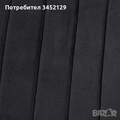 Кадифени трапезни столове с метални крака, до 120 кг, снимка 2 - Столове - 55954489