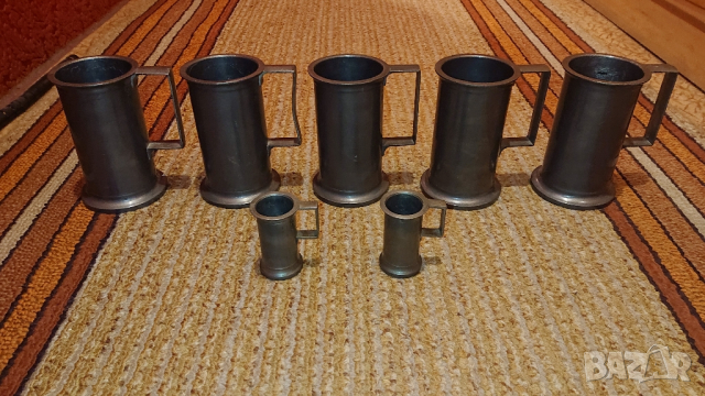 Калаени мерителни халби, снимка 4 - Антикварни и старинни предмети - 43986598