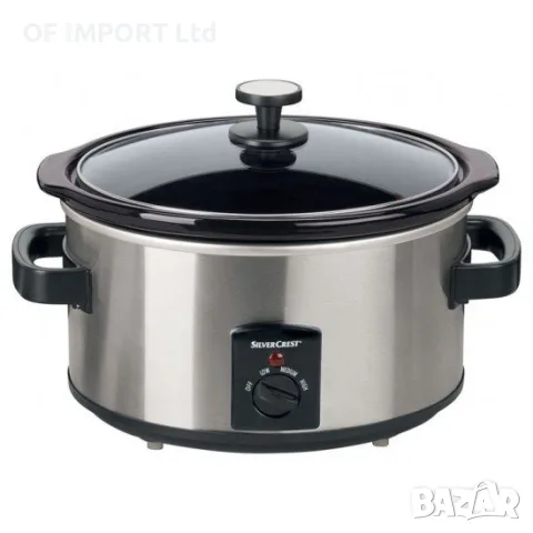 Тенджера за Бавно Готвене Слоу Кукър SILVERCREST 3.5L, снимка 4 - Мултикукъри - 56220326