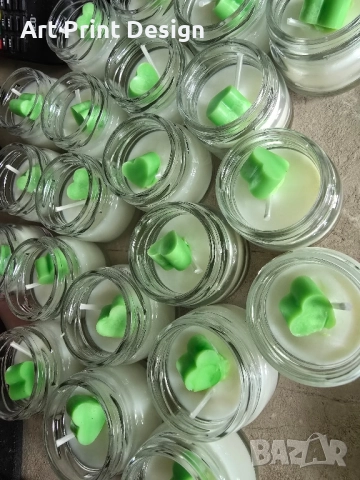 ~•°Бурканче с мед илиароматна свещ, декорирано за всеки ваш повод °•~, снимка 13 - Декорация за дома - 48632656