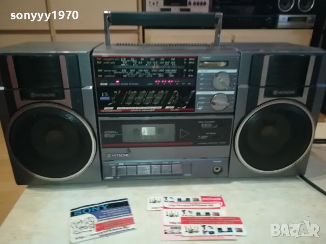 HITACHI-КАСЕТОФОН 1301251641, снимка 2 - Радиокасетофони, транзистори - 48666170