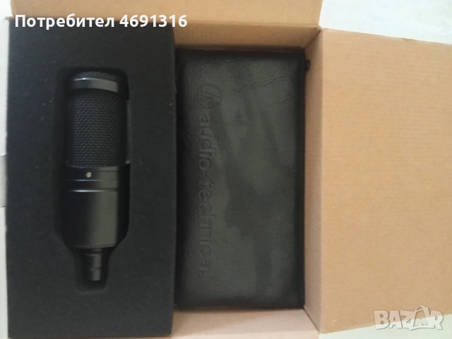 Микрофон at 2020 audio-tecnica, снимка 3 - Аудиосистеми - 52893483