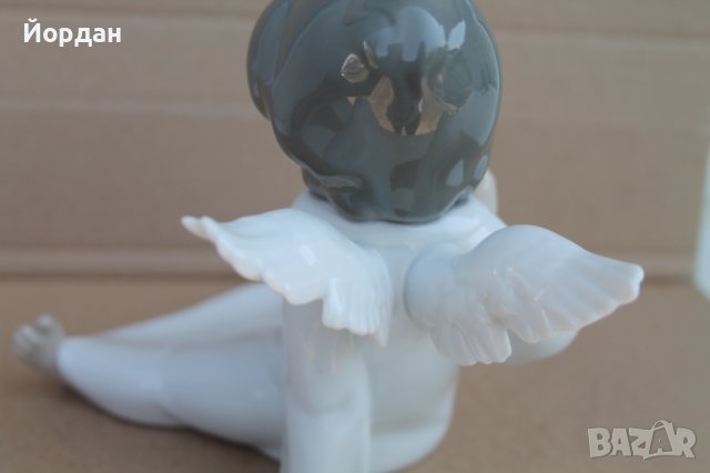 Испанска порцеланова фигурка ''LLardo'' седнал Ангел, снимка 8 - Колекции - 41340871